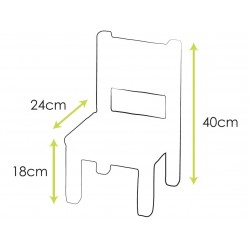 Lot de 2 Ma première chaise Enfant Montessori Mauve bruyère 1-4 ans