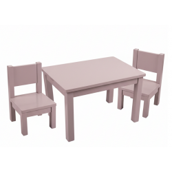 Lot de 2 Ma première chaise Enfant Montessori Mauve bruyère 1-4 ans