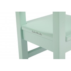 Lot de 2 Chaises Enfant en bois Vert Sauge 4-7 ans