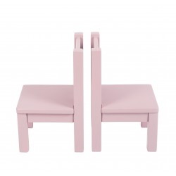 Lot de 2 Ma première chaise Enfant Montessori Mauve bruyère 1-4 ans