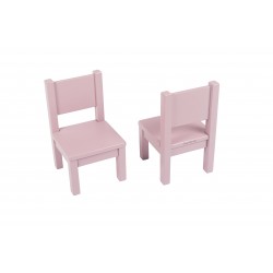 Lot de 2 Ma première chaise Enfant Montessori Mauve bruyère 1-4 ans