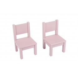 Lot de 2 Ma première chaise Enfant Montessori Mauve bruyère 1-4 ans