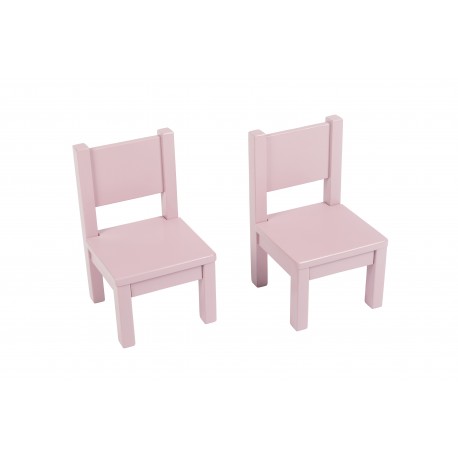 Lot de 2 Ma première chaise Enfant Montessori Mauve bruyère 1-4 ans