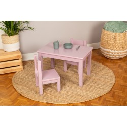 Lot de 2 Ma première chaise Enfant Montessori Mauve bruyère 1-4 ans
