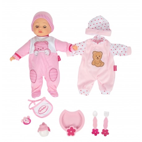 Poupon Bambolina Camélia, dînette et vêtements - 40cm - parle, dit 50 mots
