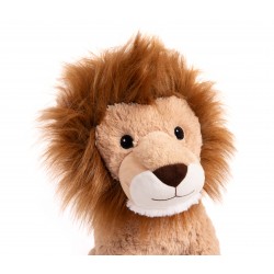 Peluche géante Léon le Lion assis 50cm - Made In France