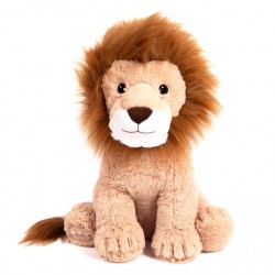 Peluche géante Léon le Lion assis 50cm - Made In France
