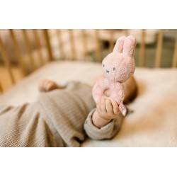 Hochet Anneau Miffy avec grelot - Flower Rose - 16 cm