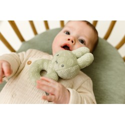 Hochet anneau Miffy avec grelot - Flower vert 16cm