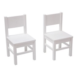 Ensemble Table et Chaises Enfant Blanc - 4-7 ans