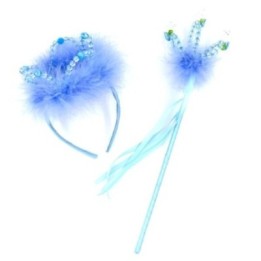 Baguette Perle Satin Bleue