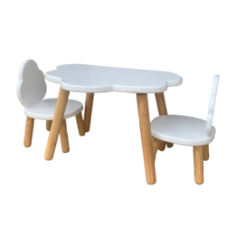 Ensemble Tables et chaises enfant NUAGE Blanc 1-4 ans