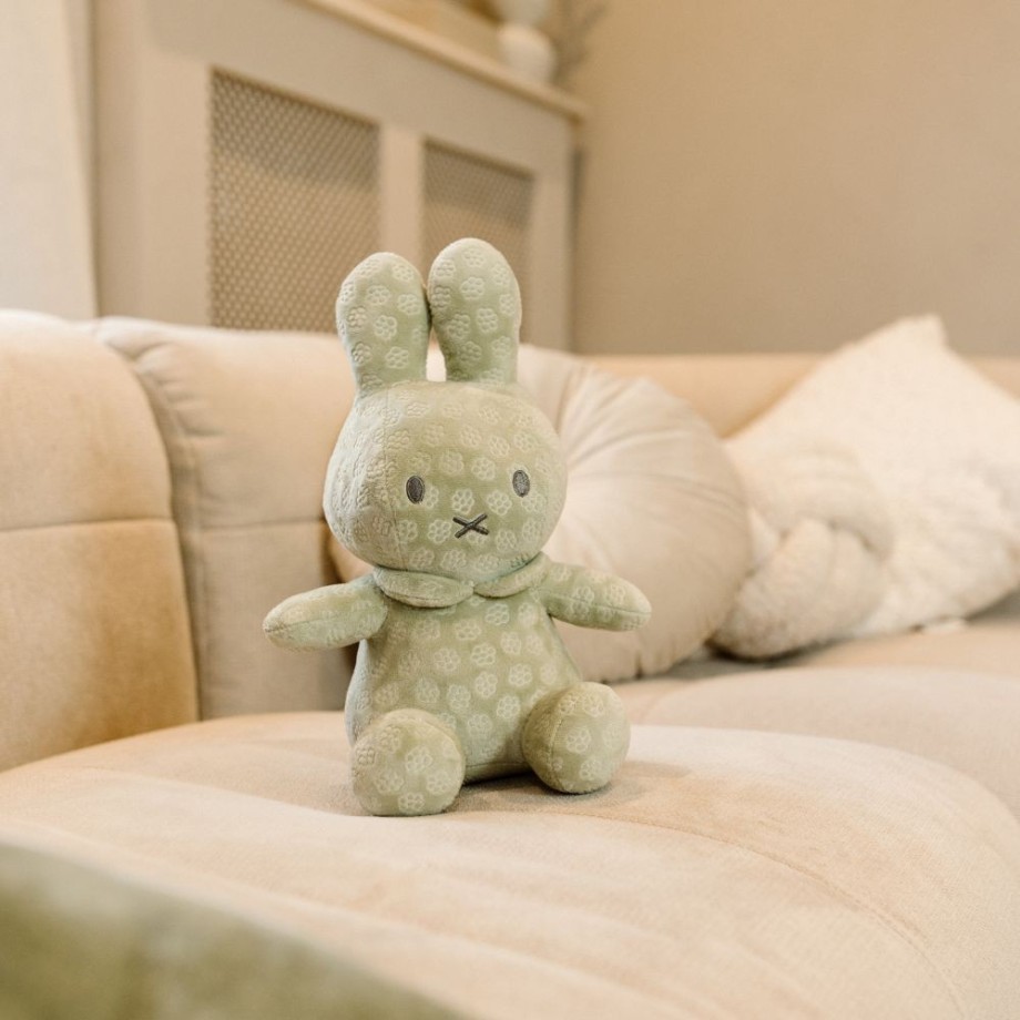 Doudou Miffy Flower vert - 30cm