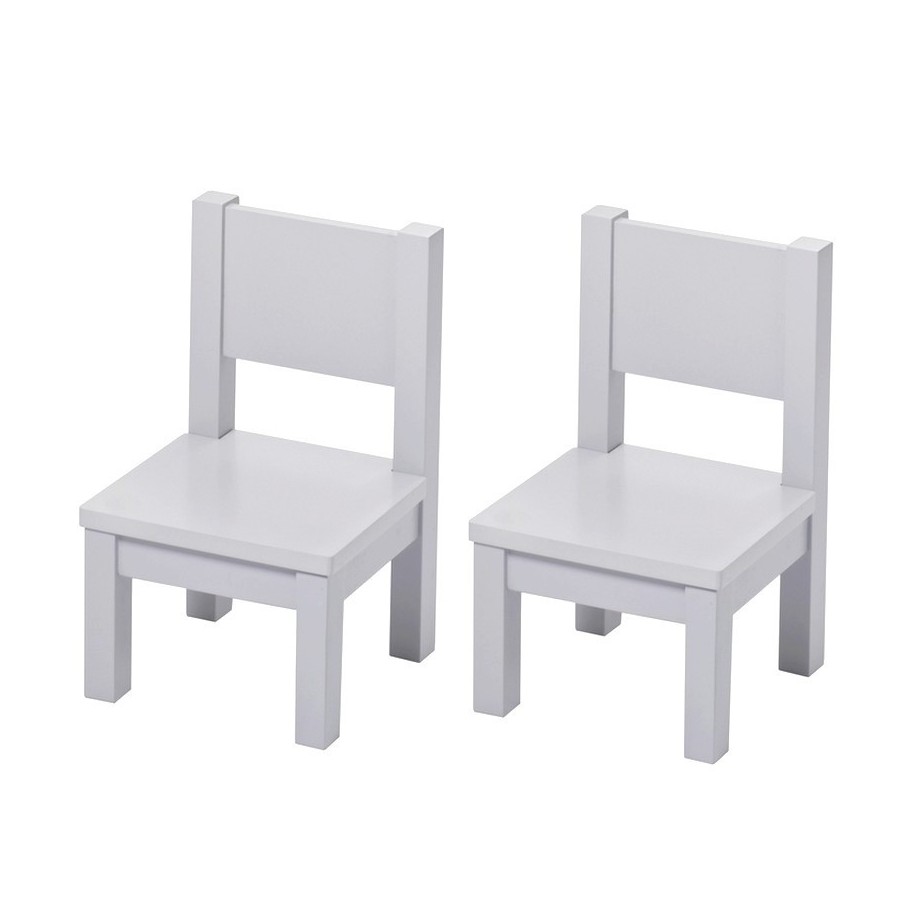 Lot de 2 Ma première chaise enfant MONTESSORI Gris 1-4 ans