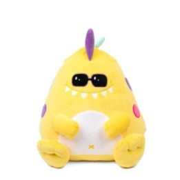 Peluche Cushablez - Mondo Dino 20cm - Jaune