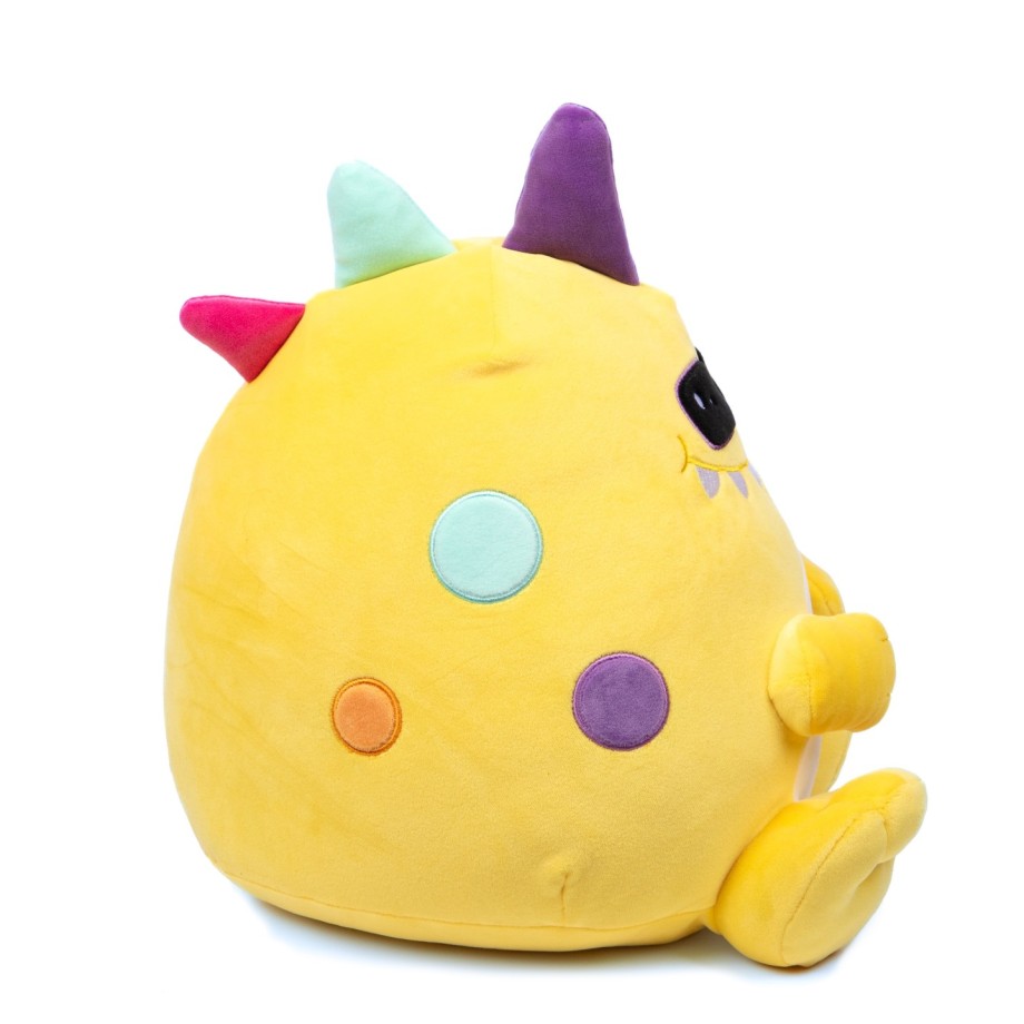 Peluche Cushablez - Mondo Dino 20cm - Jaune