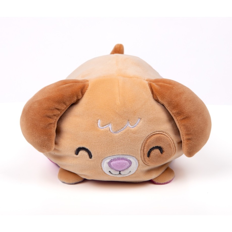 Peluche réversible Cushablez - Paxton Puppy 22cm - Marron/Violet