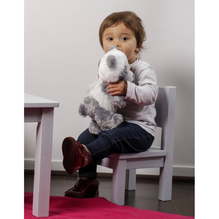 Ma première chaise, chaise enfant bois massif design gris