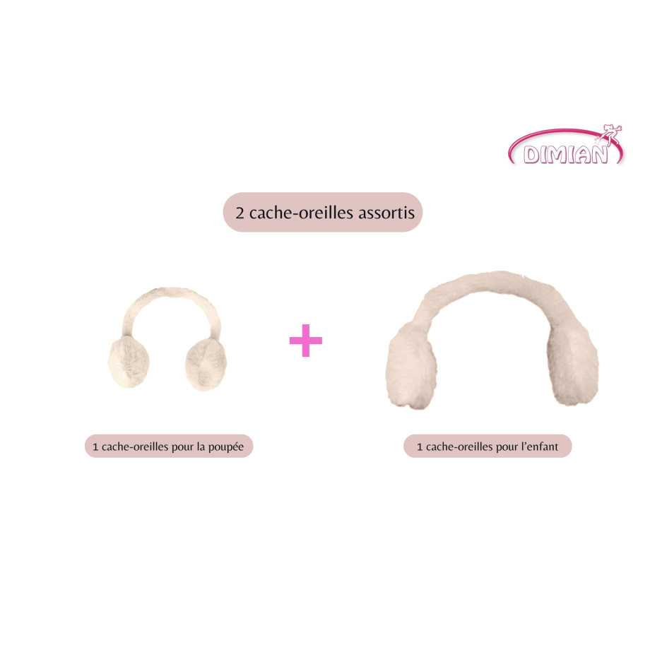 Poupée Frostyzz Nounours - 30cm - avec cache-oreilles