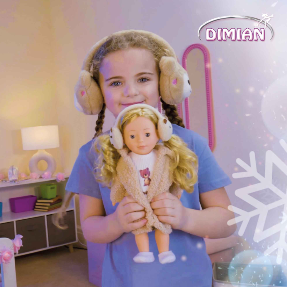 Poupée Frostyzz Nounours - 30cm - avec cache-oreilles