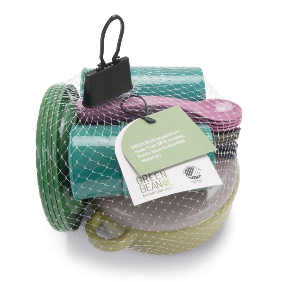Set de repas pour enfants – 22 pièces en plastique recyclé – Dantoy