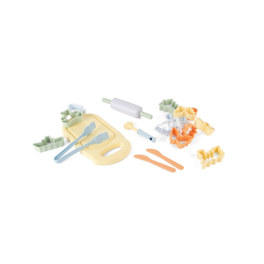 Dantoy - Set de pâtisserie bio Pastel - 18 pièces en filet