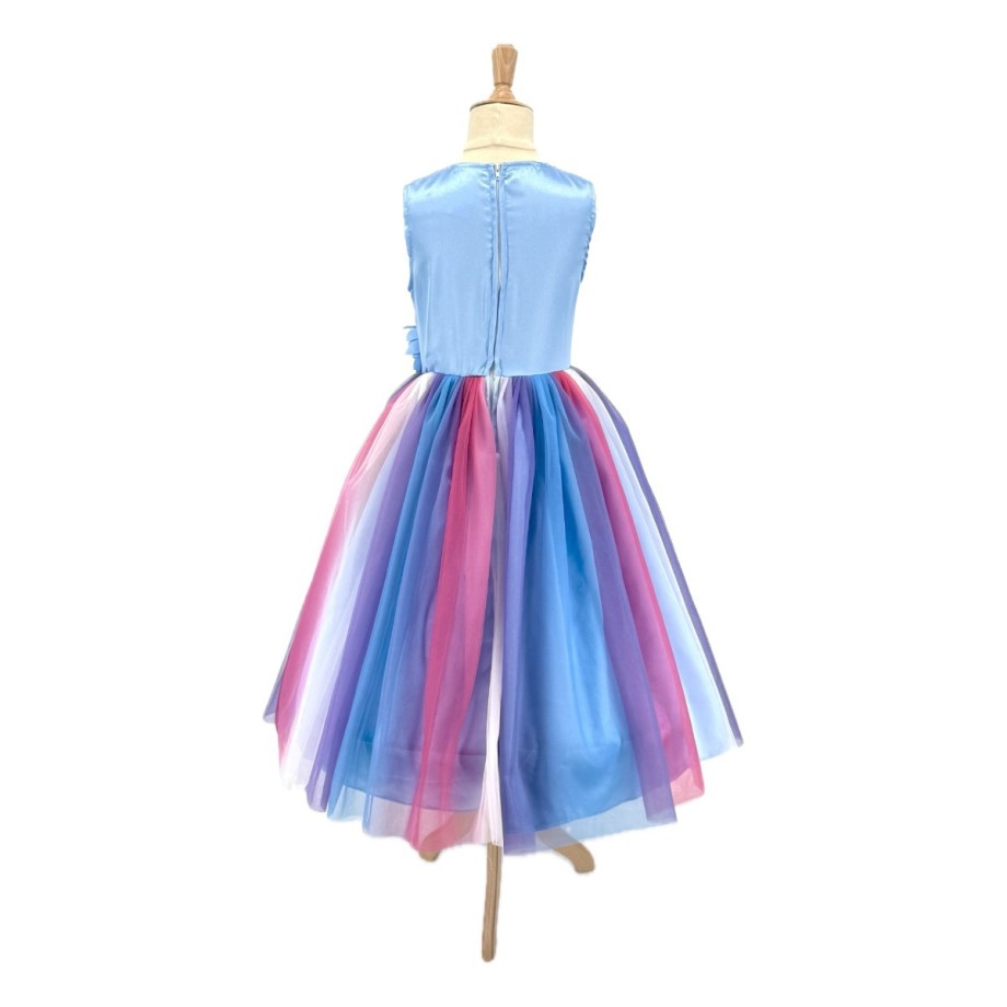 Robe de déguisement princesse fille satin et sequins