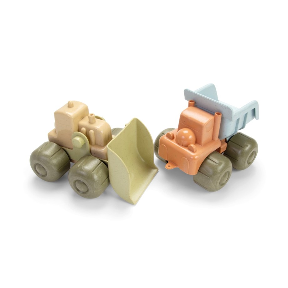 Coffret 2 véhicules de chantier en bioplastique pour enfants – Dantoy