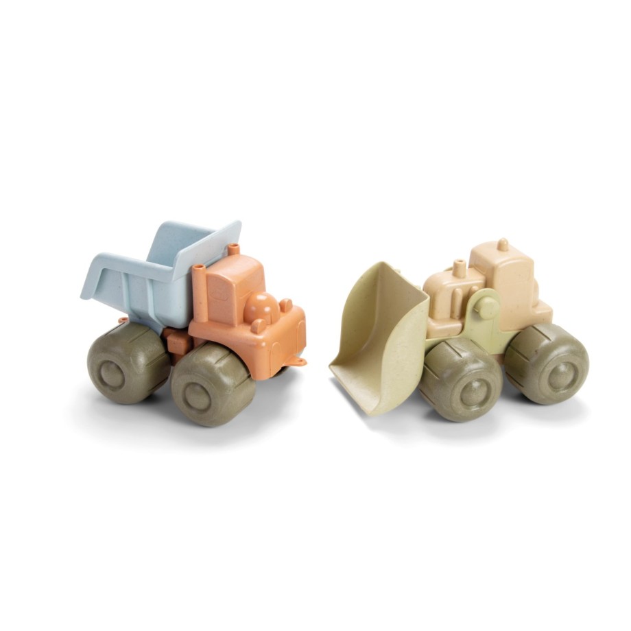 Coffret 2 véhicules de chantier en bioplastique pour enfants – Dantoy