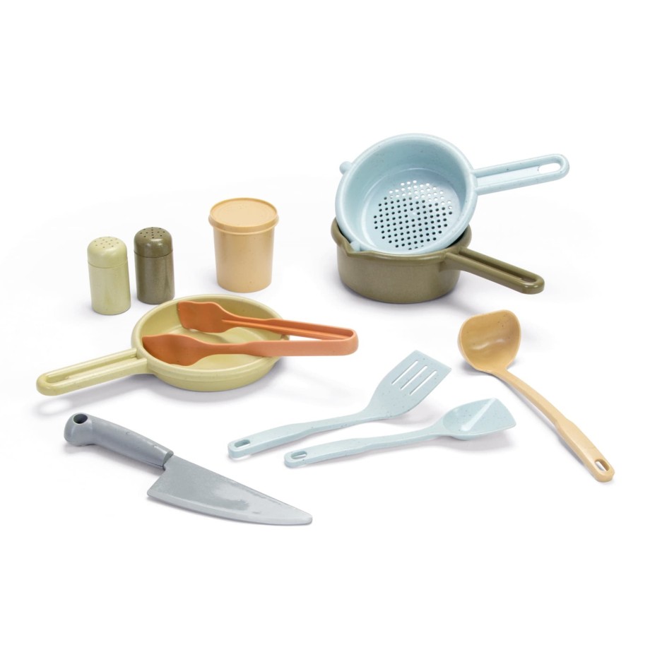 Set de cuisine en bioplastique pour enfants – 11 pièces – Dantoy