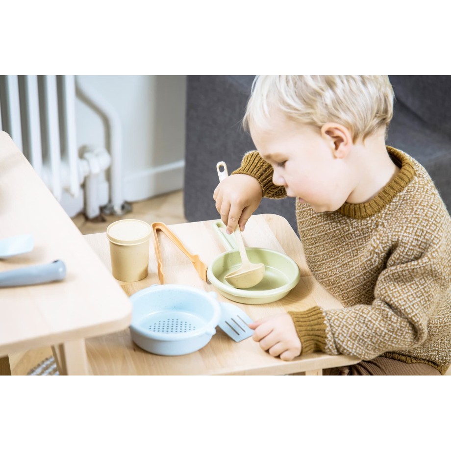 Set de cuisine en bioplastique pour enfants – 11 pièces – Dantoy