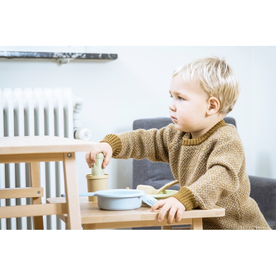 Set de cuisine en bioplastique pour enfants – 11 pièces – Dantoy