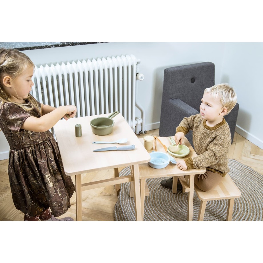 Set de cuisine en bioplastique pour enfants – 11 pièces – Dantoy