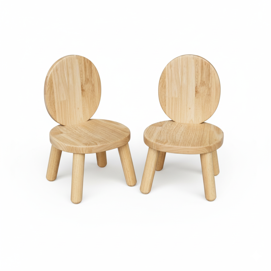 Ma première chaise OVALINE Bois naturel 1-4 ans