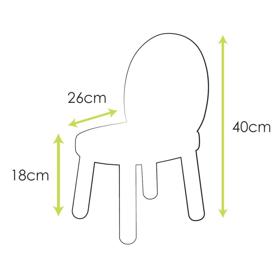 Lot de deux chaises enfant OVALINE blanc, bois massif, MONTESSORI