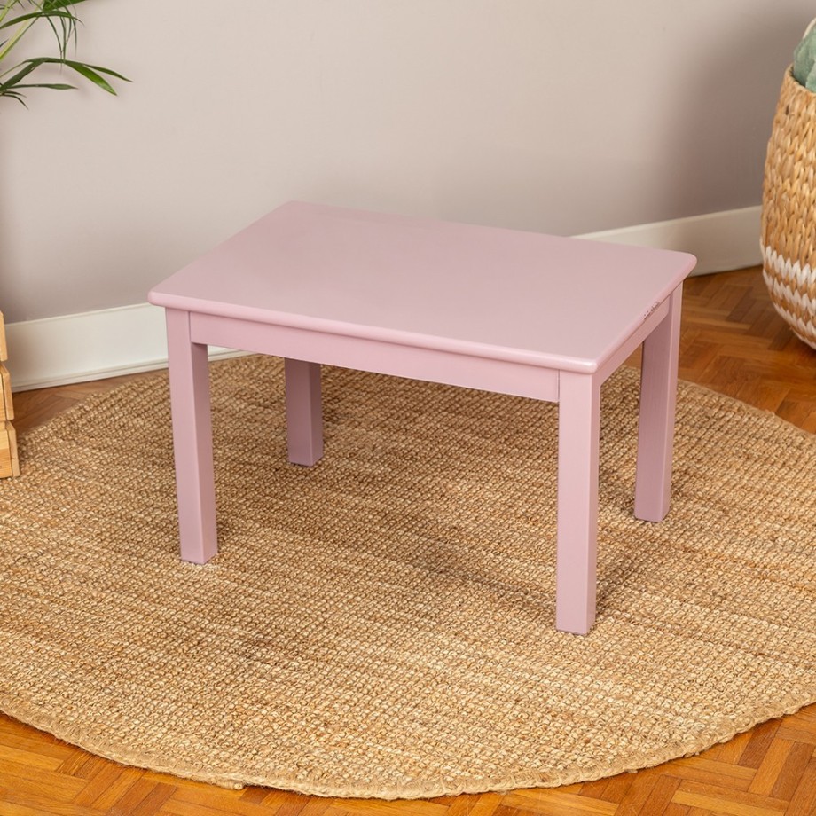 Ma première Tables enfant bois massif mauve bruyère bébé MONTESSORI