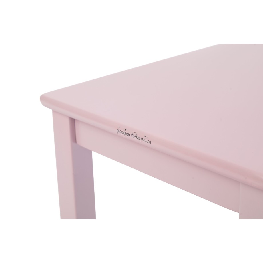 Ma première Tables enfant bois massif mauve bruyère bébé MONTESSORI