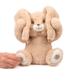 Peluche Justin coucou-caché et comptine