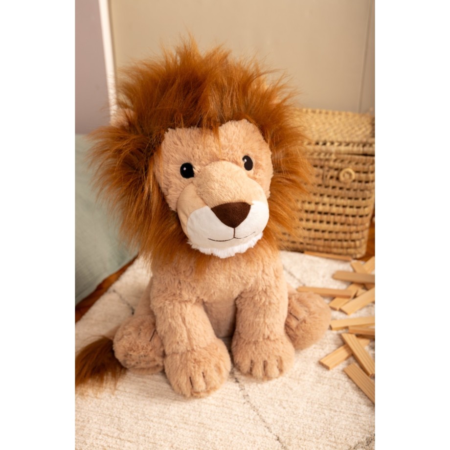 Léon le lion assis 50cm – Peluche made in France