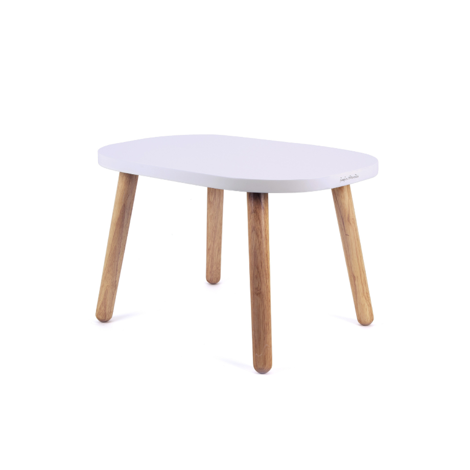 Ensemble Tables et Chaise enfant 12 mois MONTESSORI - OVALINE Blanc