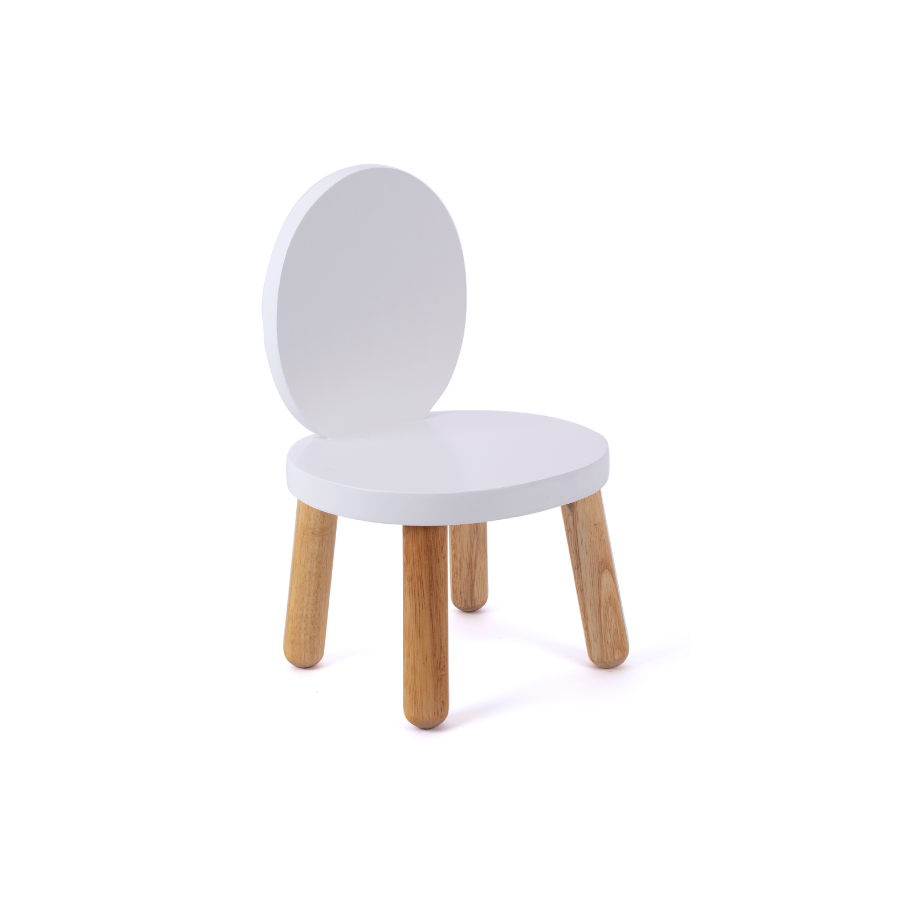 Ensemble Tables et Chaise enfant 12 mois MONTESSORI - OVALINE Blanc