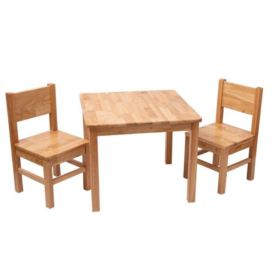 Ensemble Tables et chaises enfant en bois  Bois naturel  4-7 ans