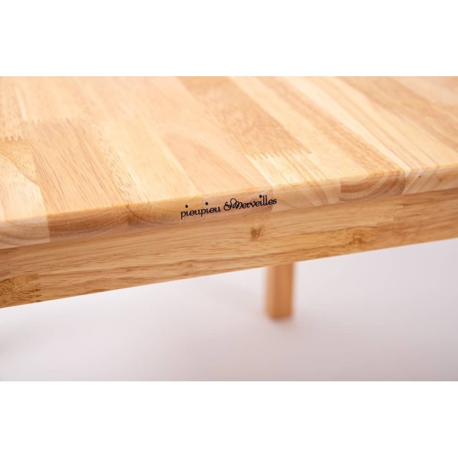 Ensemble Tables et Chaise enfant 4 -7 ans MONTESSORI - Bois Naturel