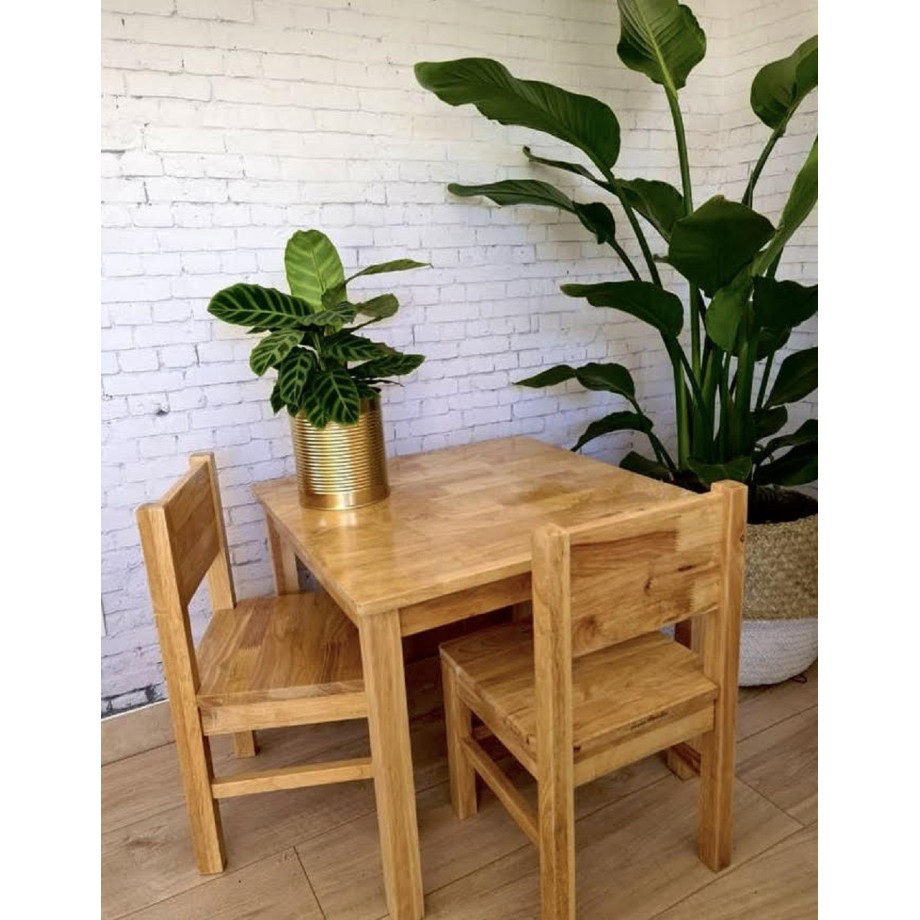 Ensemble Tables et Chaise enfant 4 -7 ans MONTESSORI - Bois Naturel