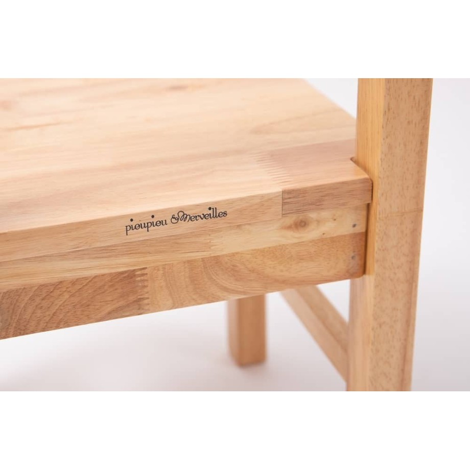 Ensemble Tables et Chaise enfant 4 -7 ans MONTESSORI - Bois Naturel