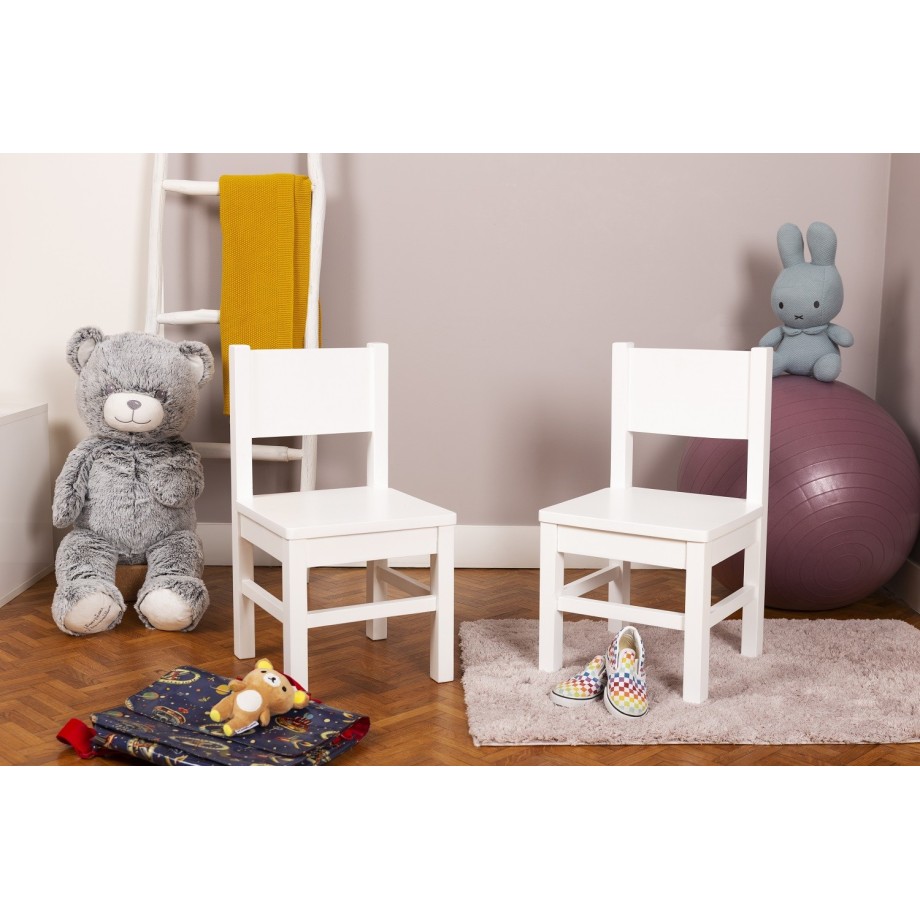 Ensemble Tables et Chaise enfant 4 -7 ans MONTESSORI - Blanc