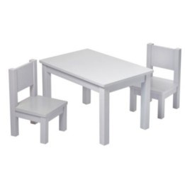 Ensemble Tables et chaises enfant MONTESSORI Gris 1-4 ans