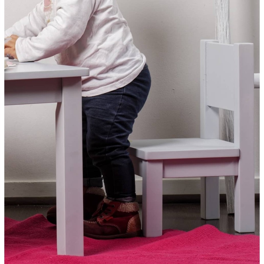 Ensemble Tables et chaises enfant 1-4 ans MONTESSORI - Gris perle