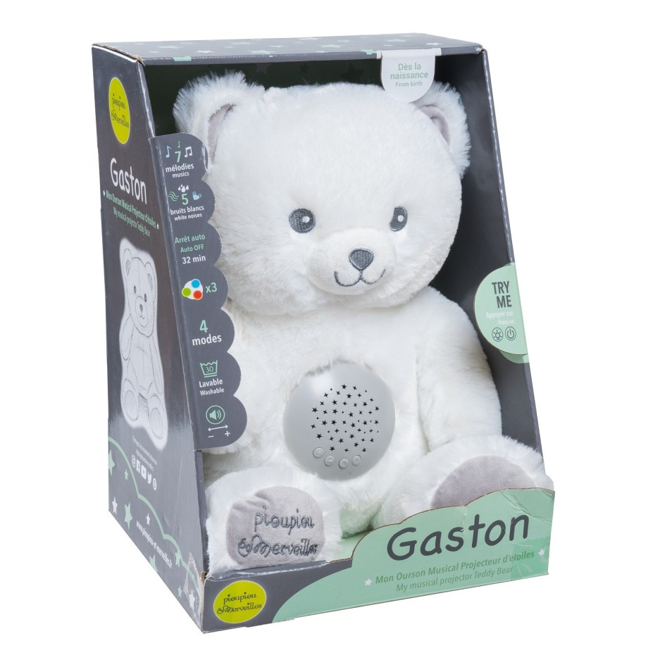 Veilleuse Projecteur musical Gaston l'ourson