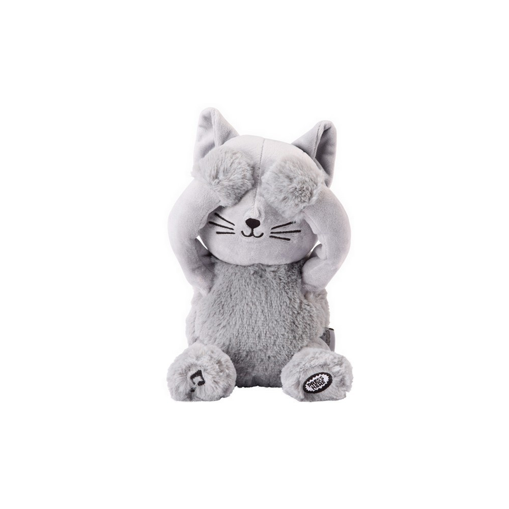 Peluche Coucou et Comptine Oscar le Chat, jouet cache-cache enfant